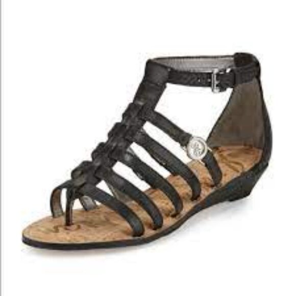 Sam Edleman Donna Gladiator Sandal Black 8 - Picture 2 of 13
